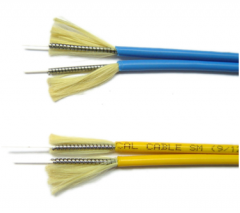 Cabo de fibra óptica interior, cabo de fibra óptica blindado duplex zipper