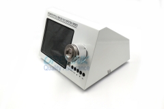 Microscópio de inspeção de vídeo de face de extremidade de fibra óptica ajustável do eixo x y