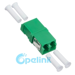 Lc/APC-LC/apc plástico duplex singlemode adaptador de fibra óptica sem flange