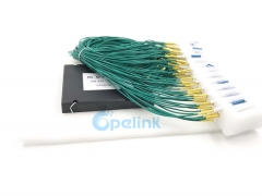 1x64 lc/pc caixa de plástico fibra óptica plc divisor