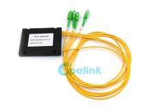 1x3 sc/apc plástico abs caixa fibra óptica plc divisor