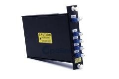 4ch lgx caixa de metal mux/demux cwdm óptico, adaptador lc plug-in módulo cwdm