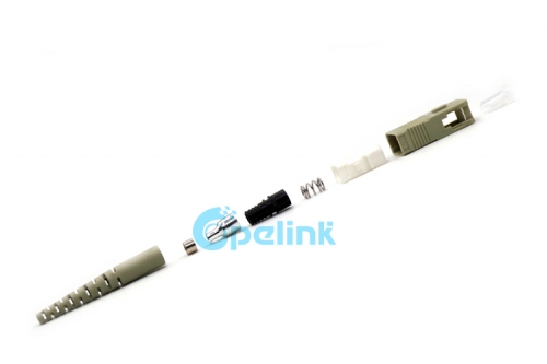 Conector de fibra óptica multimodo sc/pc simplex conector de fibra óptica sc boot