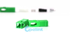 Sc/apc simplex singlemode conector de fibra óptica sc boot conector de fibra óptica