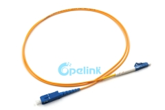 Jumper de fibra SC-LC, 2.0mm sm simplex 9/125 cabo de patch de fibra óptica
