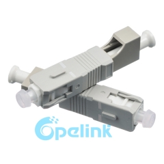 Adaptador de fibra óptica de plug-in adaptador de fibra óptica de LC-SC multimodo feminino para macho adaptador de fibra óptica de acasalamento hybird