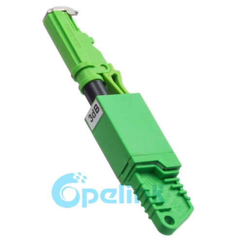 E2000/APC-E2000/apc feminino para macho atenuador de fibra óptica, plug-in fixa atenuador óptico