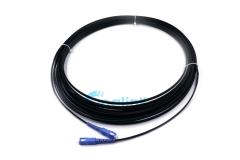SC-SC ftth cabo, arco-tipo singulemode 9/125 gota de fibra óptica patchcord com fio messenger