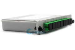 Cassete do divisor de fibra: 1x8 sc/apc divisor de fibra óptica plc