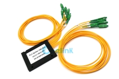 2 x9 sc/apc plástico abs caixa fibra óptica plc divisor