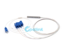 Divisor de fibra de 1x4 plc, sc/pc 0.9mm mini divisor de plc sem bloqueio