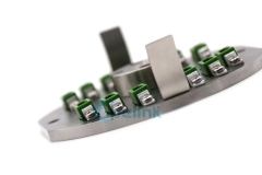 Lc/apc fixo de polimento de fibra óptica jig, dispositivo de polimento de conector de fibra óptica personalizado usado na máquina de polimento central