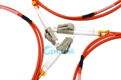 Cordão de patch de fibra óptica blindada LC-LC, cabo de fibra duplex de 2.0mm
