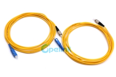 Jumper de fibra SC-FC, 3.0mm sm simplex 9/125 cabo de patch de fibra óptica