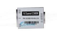 Módulo ccwdm óptico 16ch, 0.9mm lc/pc caixa de metal ccwdm mux/módulo demux com porta exp