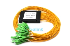 Divisor de fibra 2x32, 2.0mm sc/apc abs caixa de fibra óptica plc divisor