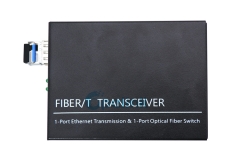 Conversor de mídia de fibra óptica ethernet 10/100/1000base-tx