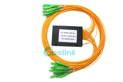 Divisor de fibra 2X24, divisor de fibra óptica PLC 2.0mm SC/APC, pacote de caixa ABS