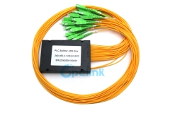 Divisor de fibra 2X24, divisor de fibra óptica PLC 2.0mm SC/APC, pacote de caixa ABS