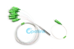 Divisor de fibra 1X8, divisor de fibra óptica PLC de 0,9mm SC/APC, mini pacote sem bloqueio