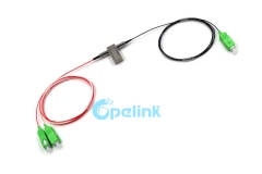 Chave de fibra óptica 1X2, chave óptica mecânica SC / APC OSW de 0,9 mm