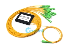 Divisor de fibra óptica 1X16, divisor de fibra de caixa de plástico ABS SC / APC