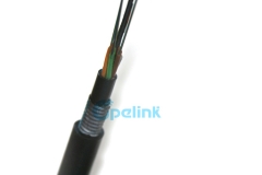 Cabo de fibra ótica blindado de até 216 núcleos, GYTY53 Antena externa / duto / cabo de fibra ótica enterrado direto, com boas propriedades mecânicas e características de temperatura