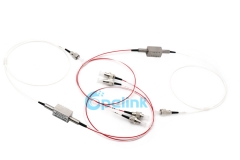 Switch óptico de alto desempenho, switch de fibra óptica mecânico 1X2 OSW, monomodo FC / UPC
