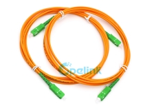 SC / APC - Patch cord de fibra óptica SC / APC, jumper de fibra óptica monomodo OS2 de alta qualidade, cabos patch de fibra óptica simplex EconomySC / APC
