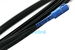 Patch cabo FTTH Drop, SC / UPC - SC / UPC FTTH Fibra Óptica Jumper, Para FTTX cabo patch de fibra de rede