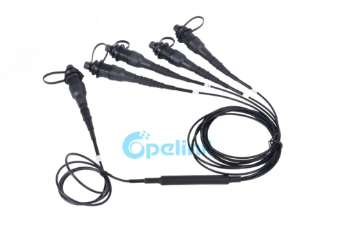 Terminal flexível do divisor do PLC 1x4, Mini FST com conector impermeável endurecido