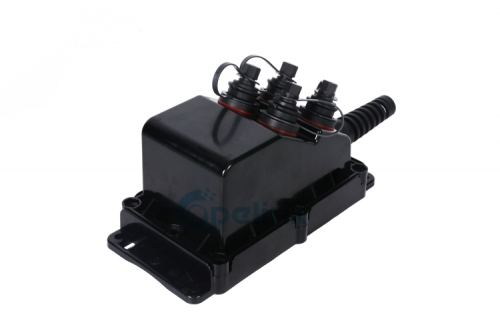 Caixa de terminais de fibra MST de 4 portas - solução FTTH com proteção IP-68