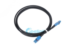 LC para LC Duplex Cord de patch de fibra blindada ao ar livre, OS2 single-mode, jaqueta TPU de 5mm
