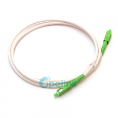SC APC para SC APC Simplex Cordo de patch de fibra exterior, G.657A2, jaqueta preta PVC-OFNR de 5 mm
